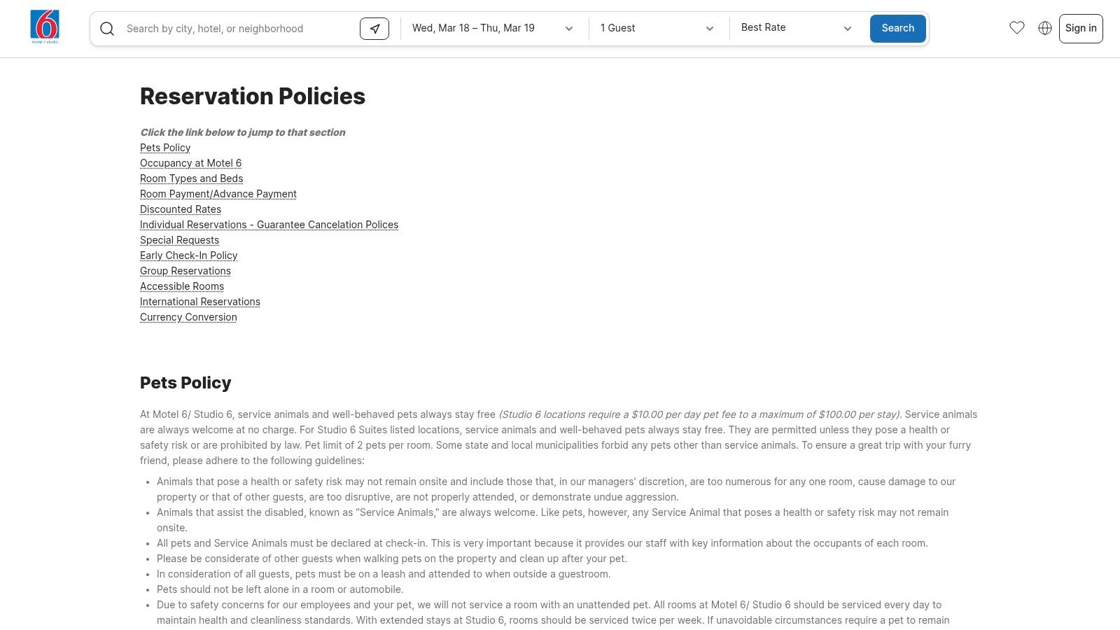 Motel 6 (and Studio 6)